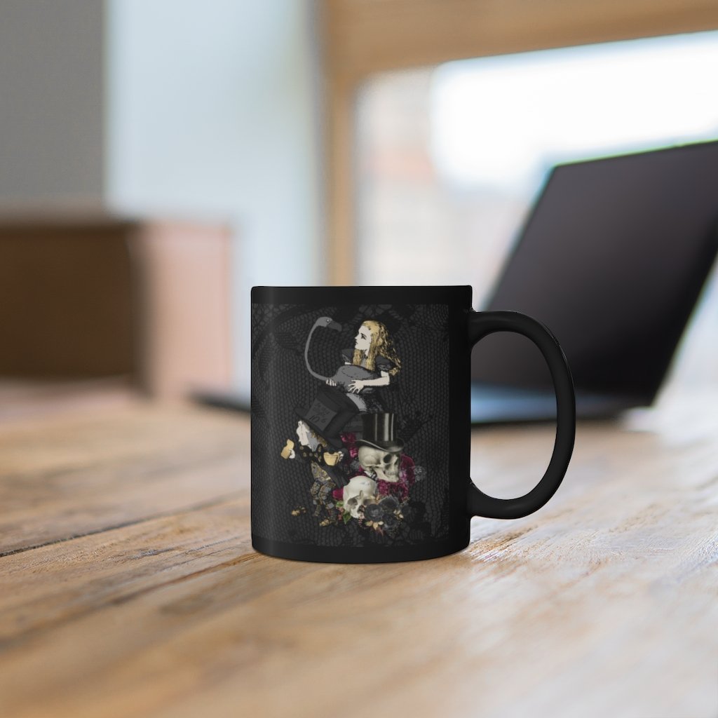 Custom Mug 11oz - Alice in Wonderland Gifts 102 Goth Series 