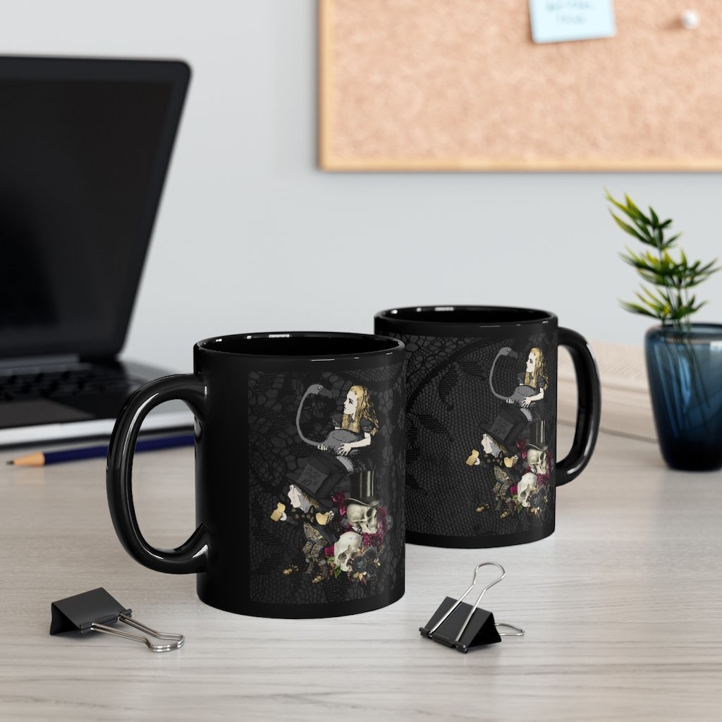 Custom Mug 11oz - Alice in Wonderland Gifts 102 Goth Series 