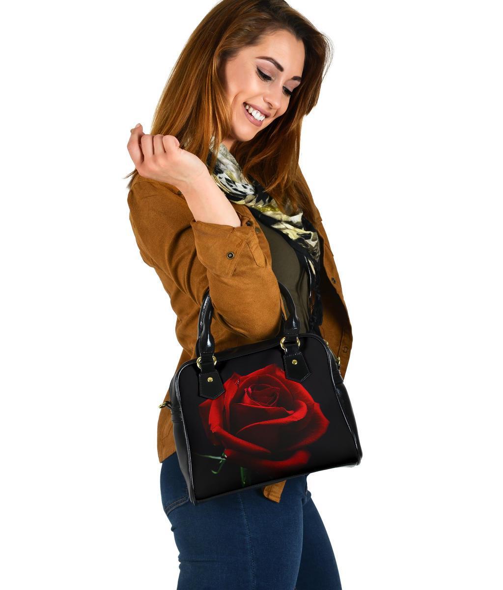 Custom Shoulder Bag - Artistic Red Roses | Custom Bag Vegan