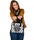 Custom Shoulder Bag - Classic Rose Polka Dots | Custom Bag