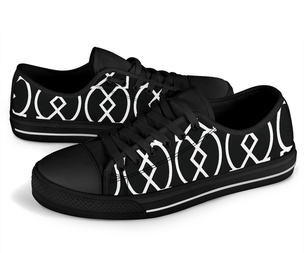 Custom Sneakers-Black and White Series 124 | ACES INFINITY