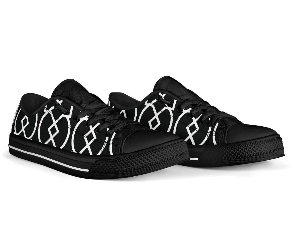 Custom Sneakers-Black and White Series 124 | ACES INFINITY