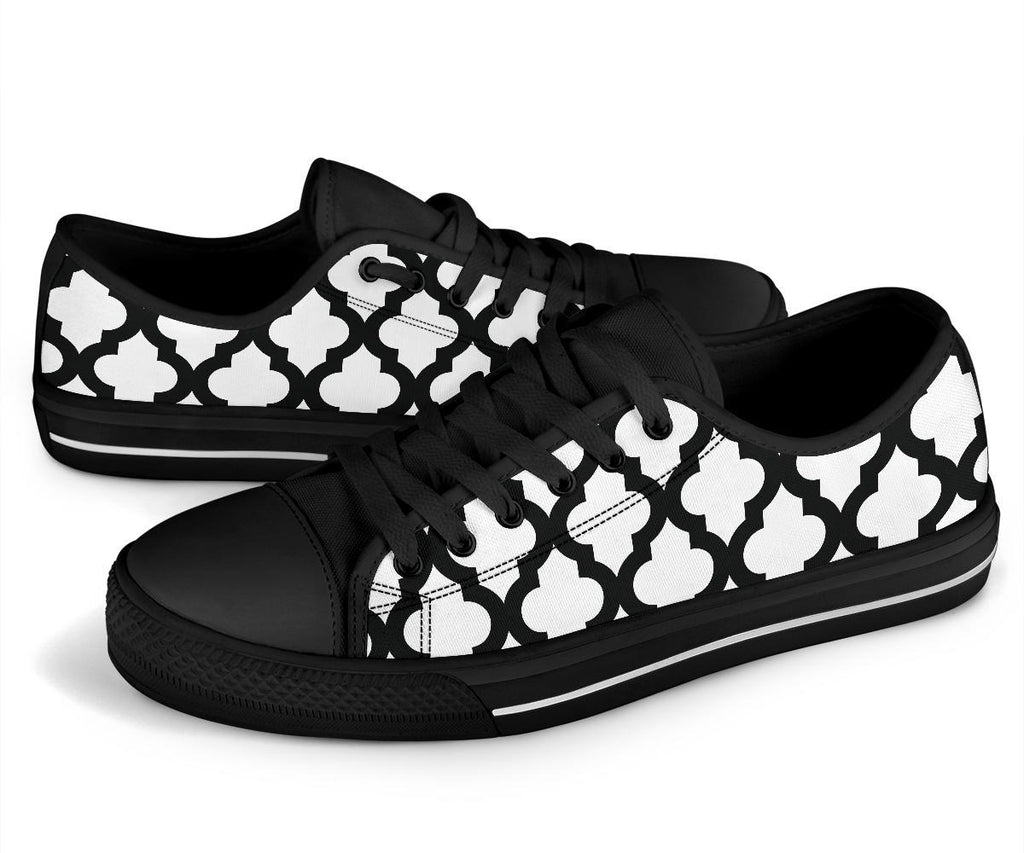 Custom Sneakers-Black and White Series 125 | ACES INFINITY