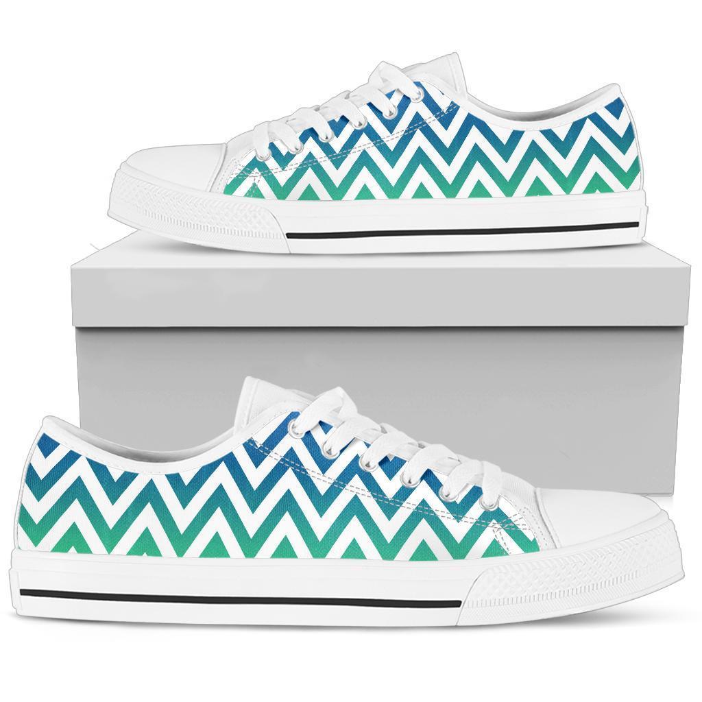 Custom Sneakers - Blue and Green Pattern | ACES INFINITY