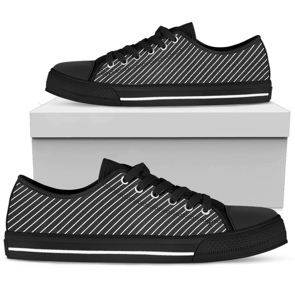 Custom Sneakers - B&W Stripes | ACES INFINITY