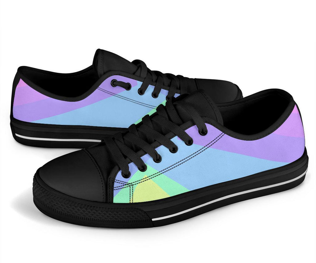 Custom Sneakers - Pastel Blocks (Black) | ACES INFINITY
