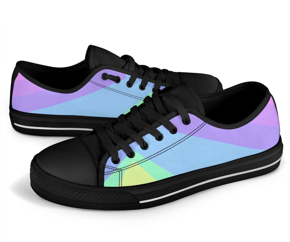 Custom Sneakers - Pastel Blocks (Black) | ACES INFINITY
