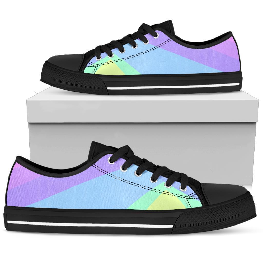 Custom Sneakers - Pastel Blocks (Black) | ACES INFINITY