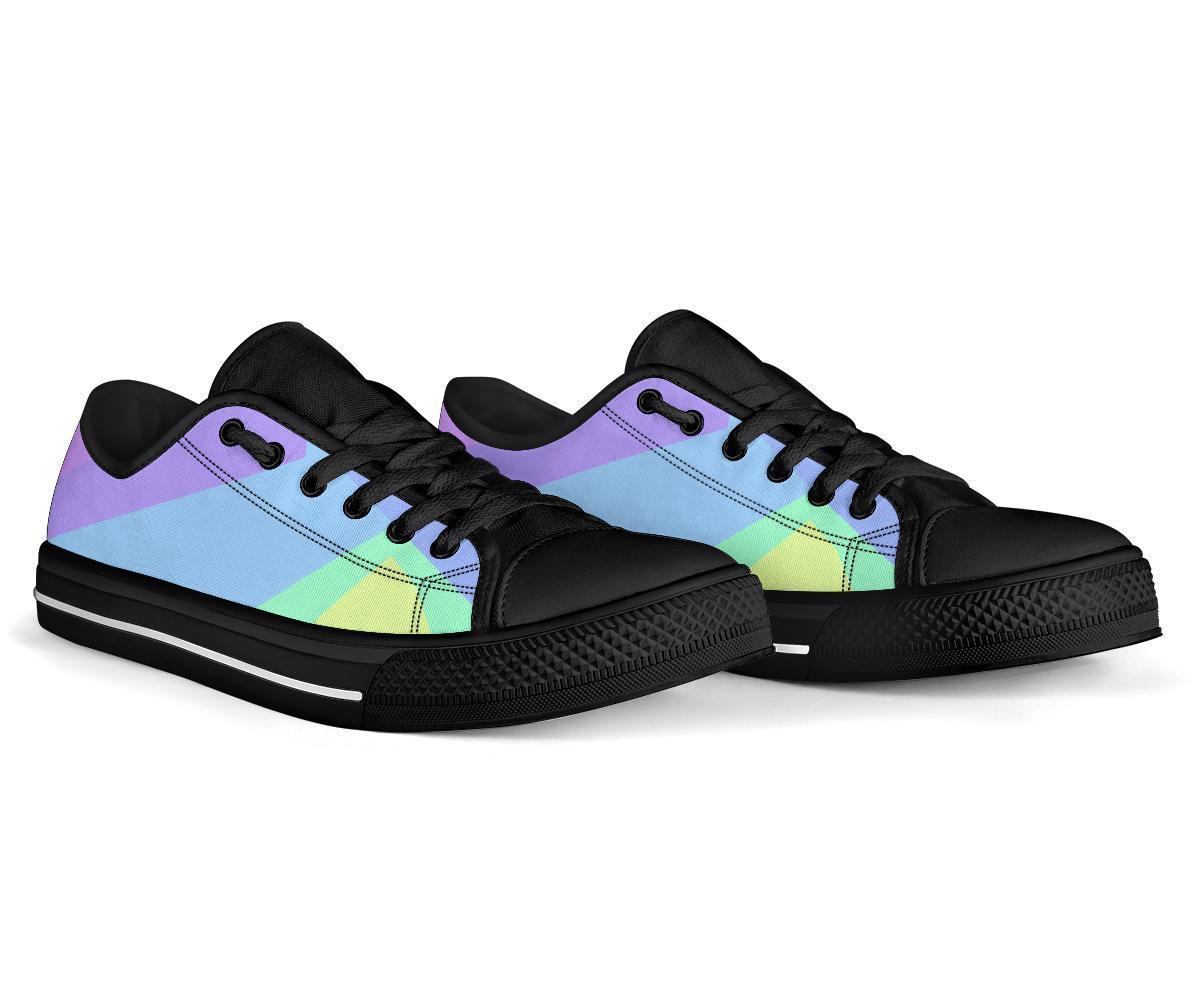 Custom Sneakers - Pastel Blocks (Black) | ACES INFINITY