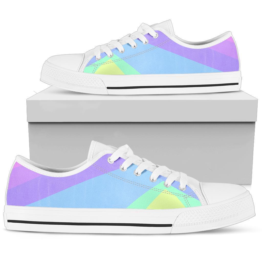 Custom Sneakers - Pastel Blocks (White) | ACES INFINITY