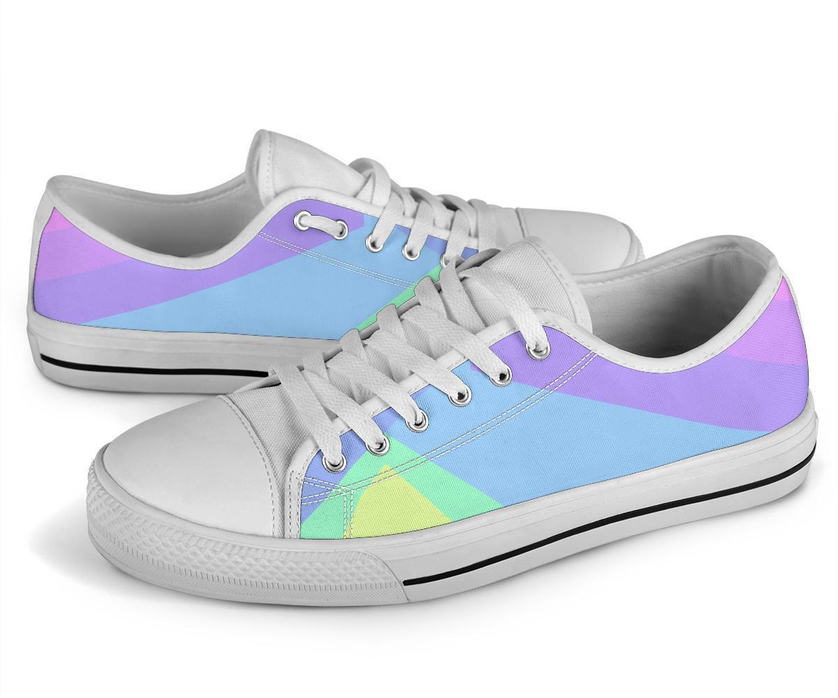 Custom Sneakers - Pastel Blocks (White) | ACES INFINITY