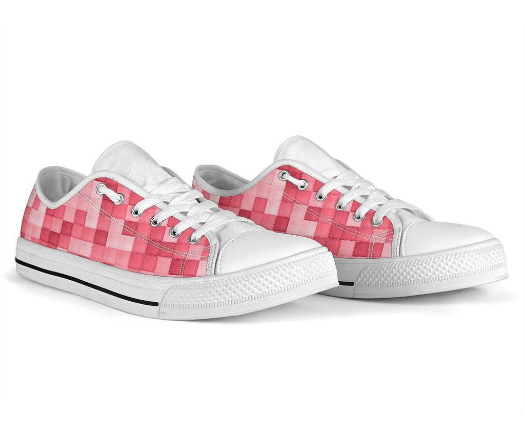 Custom Sneakers - Pink Checks | ACES INFINITY