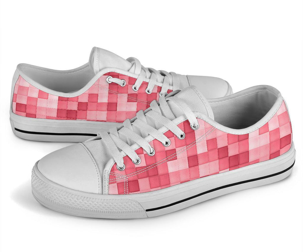 Custom Sneakers - Pink Checks | ACES INFINITY