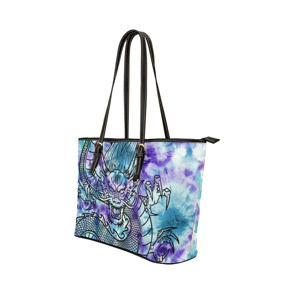 Custom Vegan Leather Tote Bag-Dragon 102 | ACES INFINITY