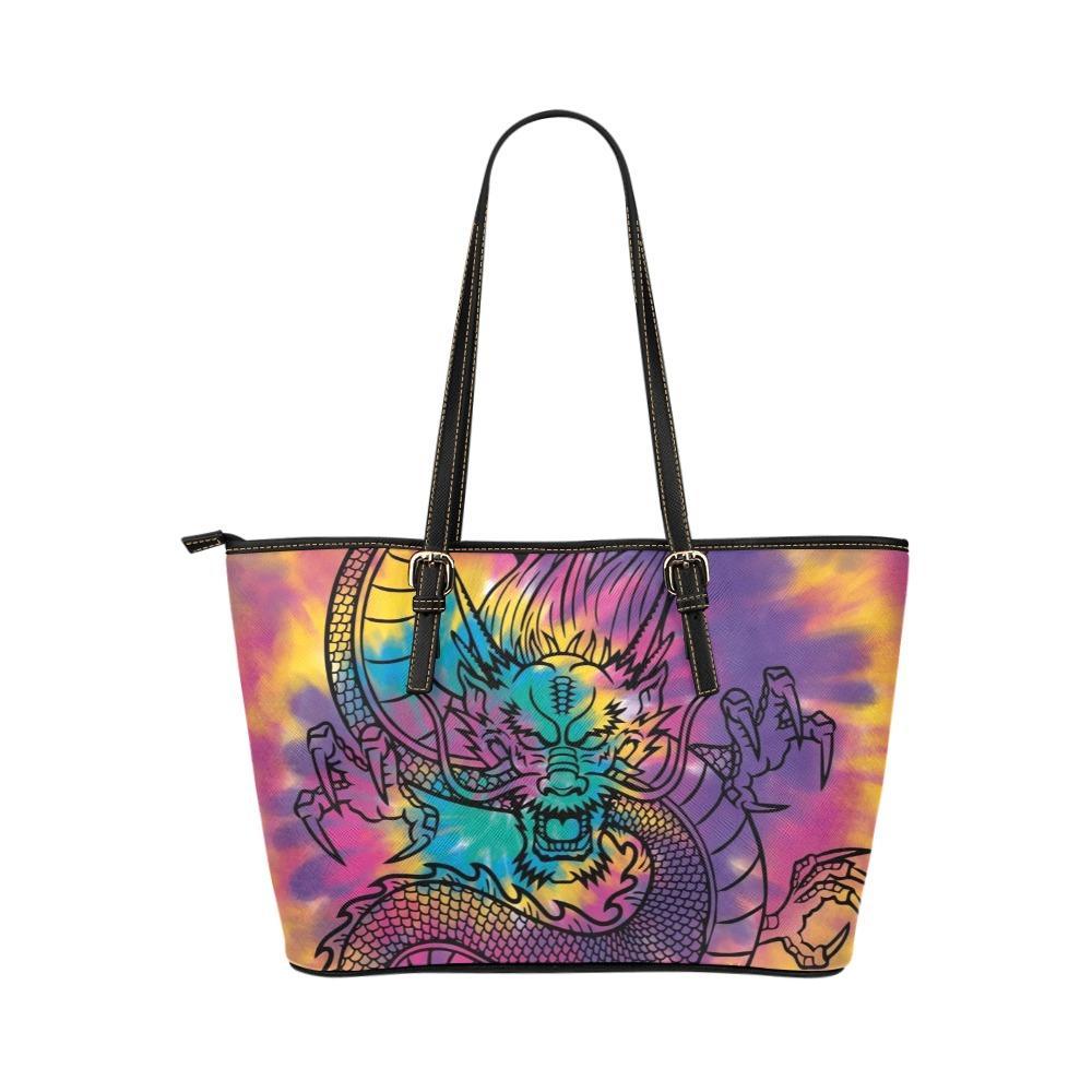Custom Vegan Leather Tote Bag-Dragon 103 | ACES INFINITY