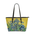 Custom Vegan Leather Tote Bag-Vintage Art Vincent van Gogh: