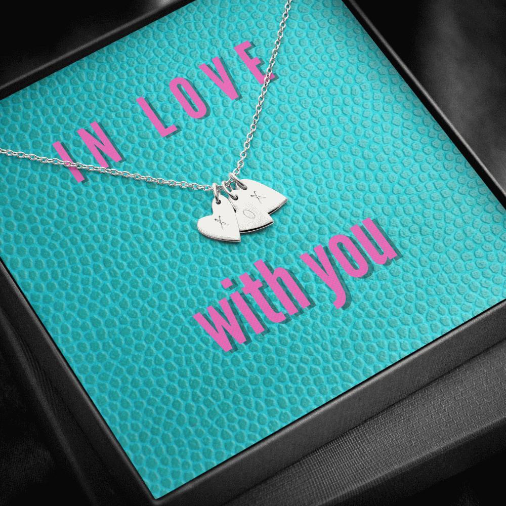 Dainty Heart Necklace with Message Card (In Love with You)