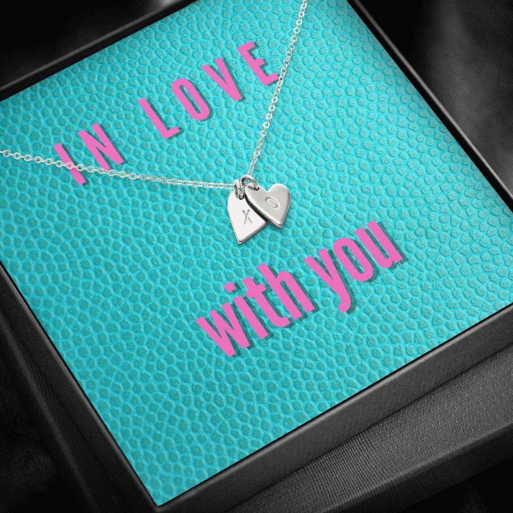 Dainty Heart Necklace with Message Card (In Love with You)