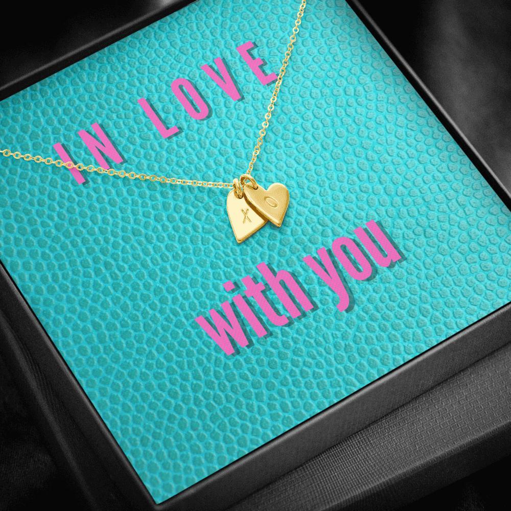 Dainty Heart Necklace with Message Card (In Love with You)