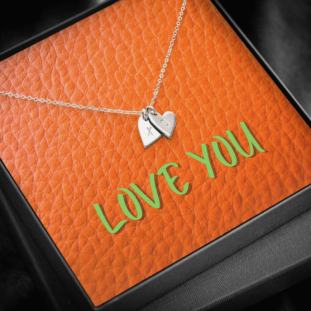 Dainty Heart Necklace with Message Card (Love You) | ACES 