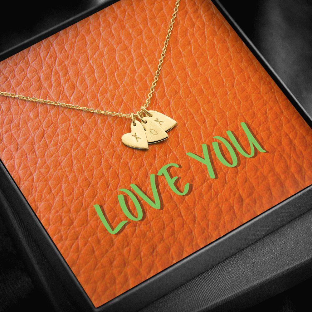 Dainty Heart Necklace with Message Card (Love You) | ACES 