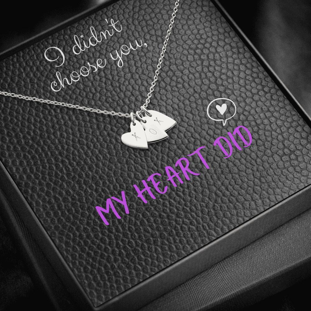 Dainty Heart Necklace with Message Card (My Heart Did)