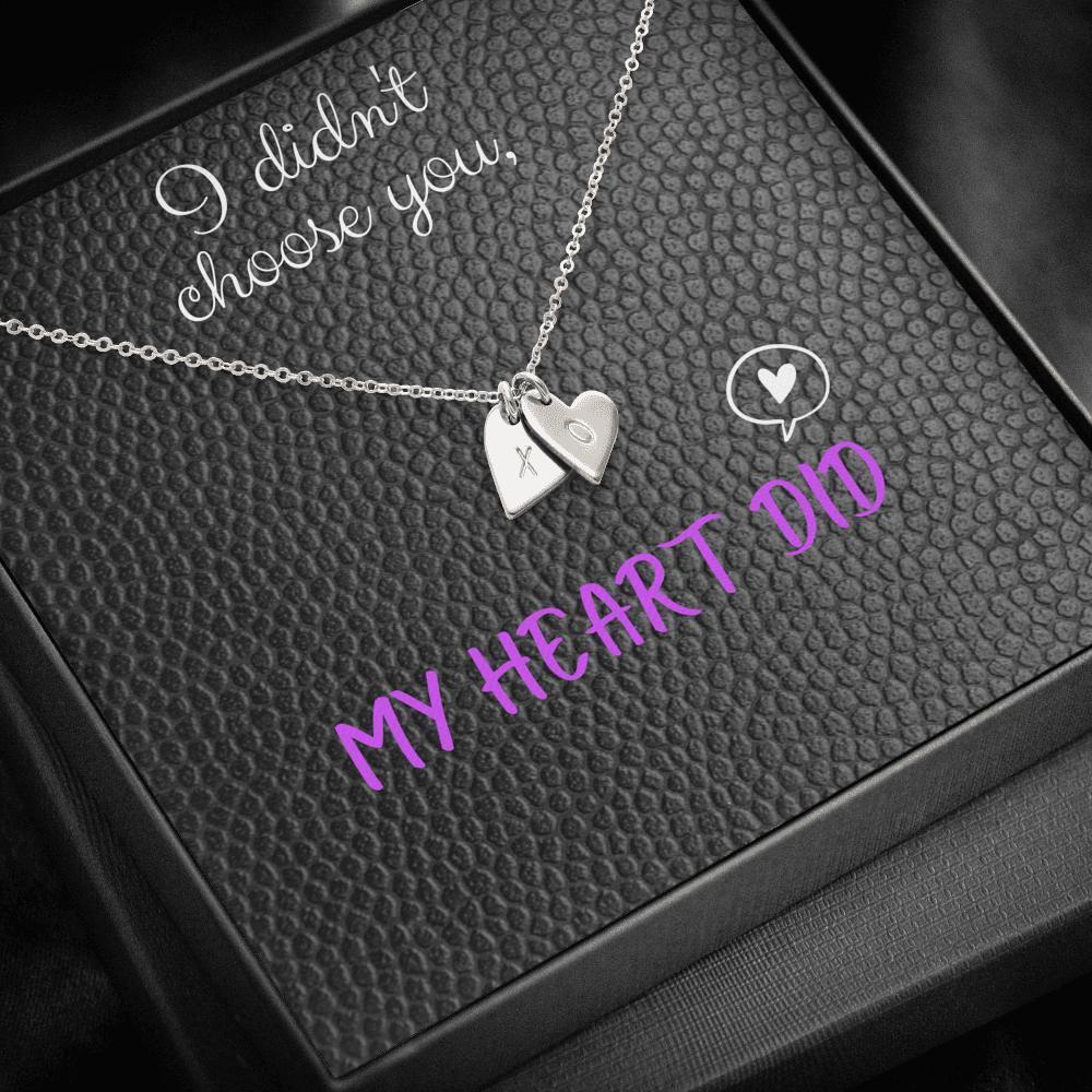 Dainty Heart Necklace with Message Card (My Heart Did)