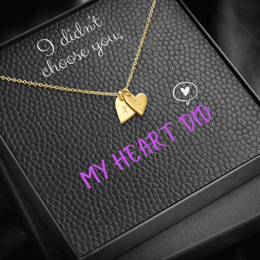 Dainty Heart Necklace with Message Card (My Heart Did)