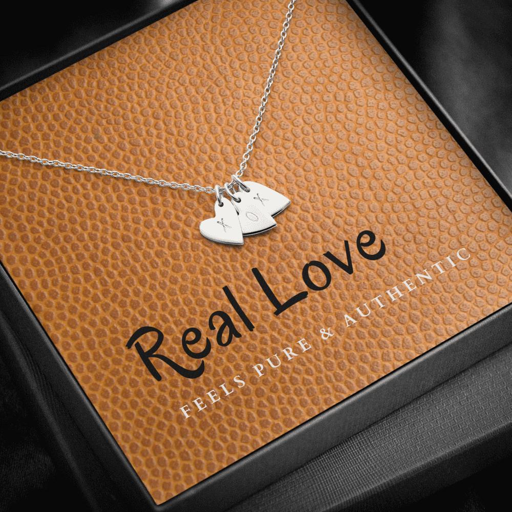 Dainty Heart Necklace with Message Card (Real Love) | ACES 