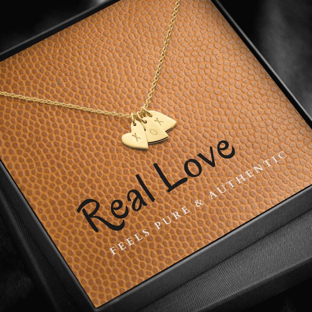 Dainty Heart Necklace with Message Card (Real Love) | ACES 
