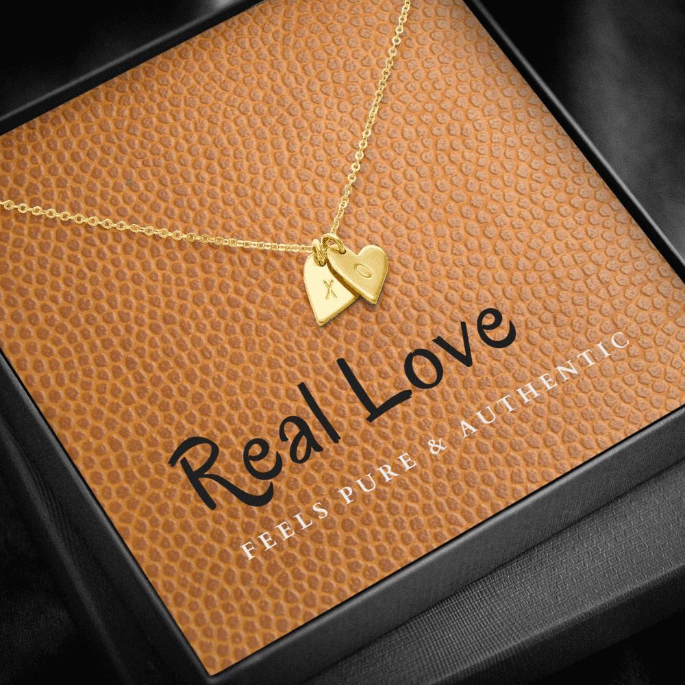 Dainty Heart Necklace with Message Card (Real Love) | ACES 
