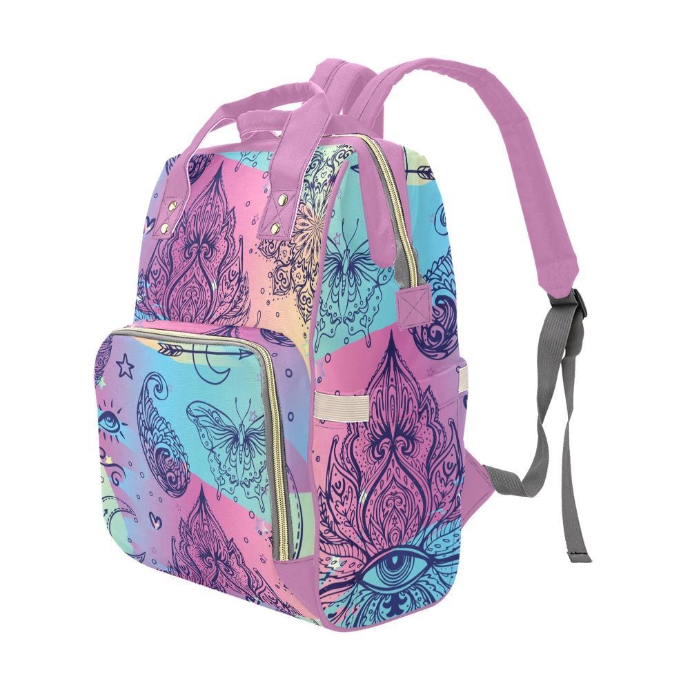 Diaper Bag – Bohemian Colorful Doodle | Babygirl Custom 