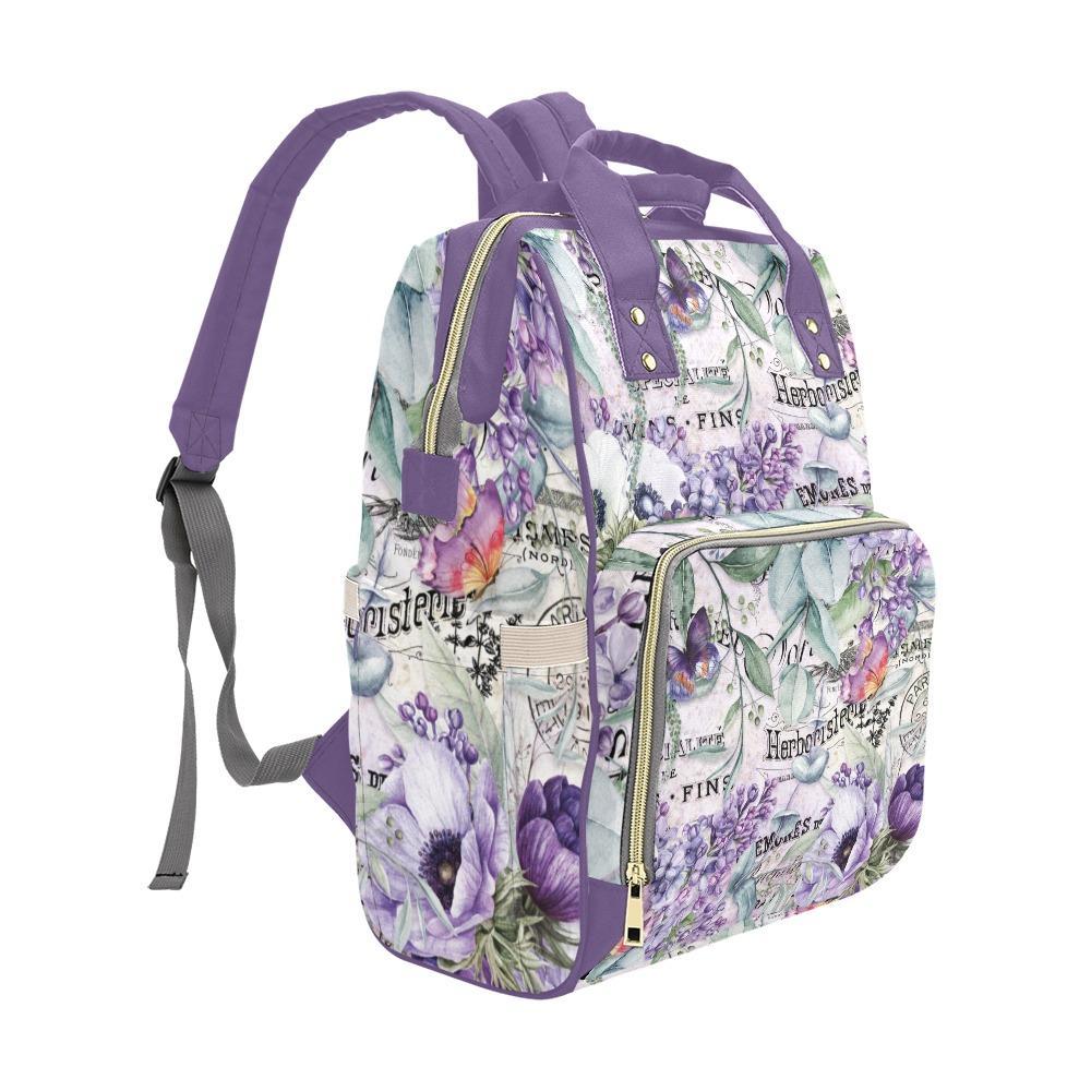 Diaper Bag – Vintage Flower Art | Babygirl Custom Diaper Bag