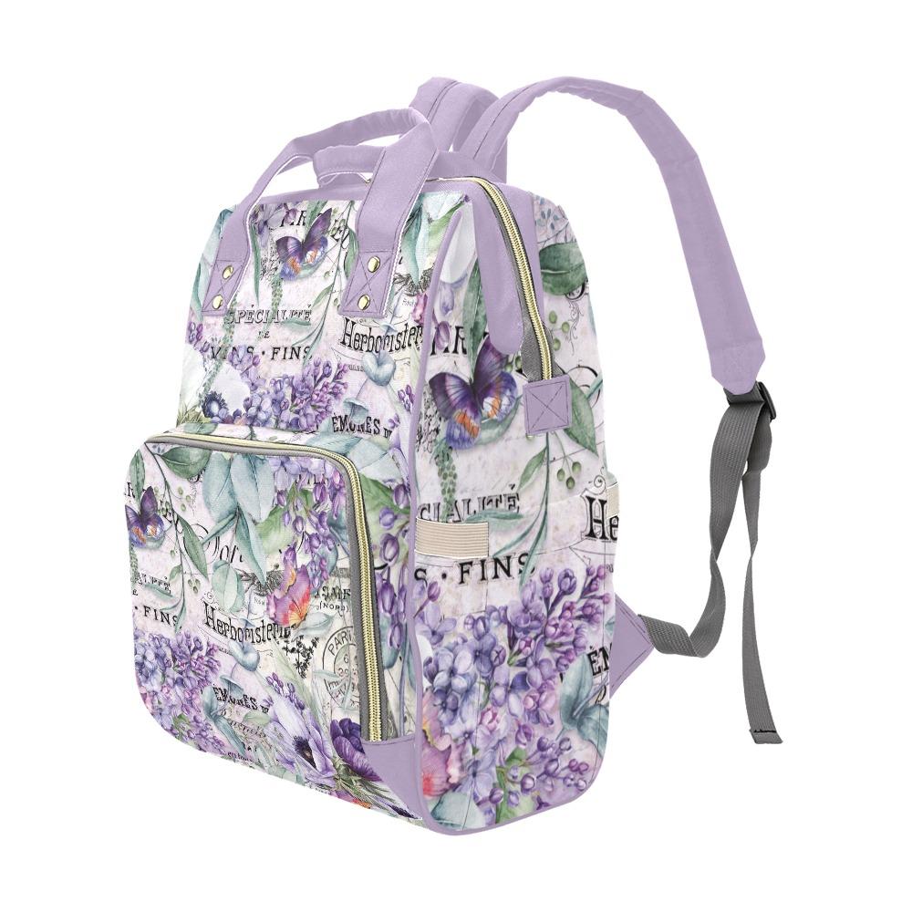 Diaper Bag – Vintage Flower Art | Babygirl Custom Diaper Bag