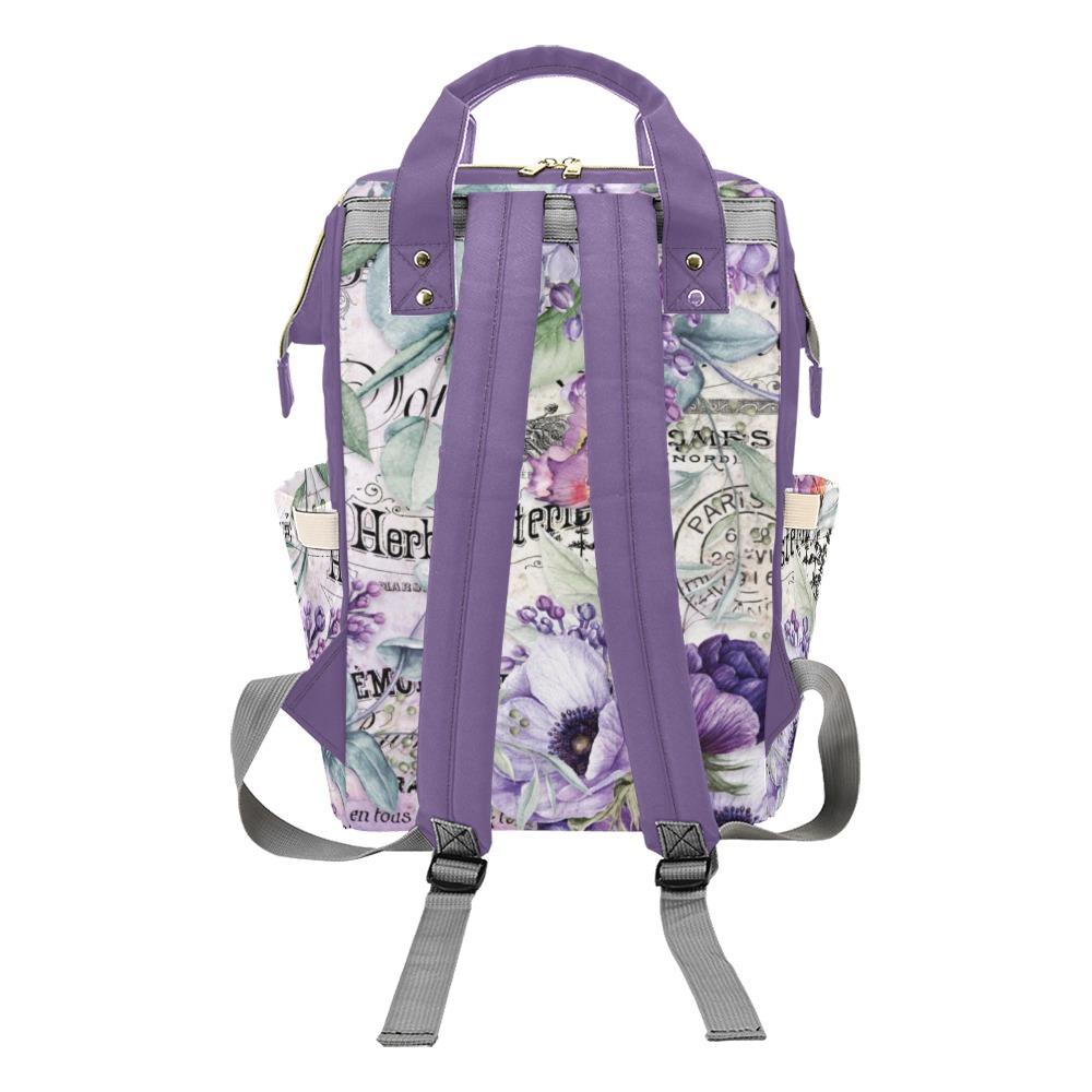 Diaper Bag – Vintage Flower Art | Babygirl Custom Diaper Bag