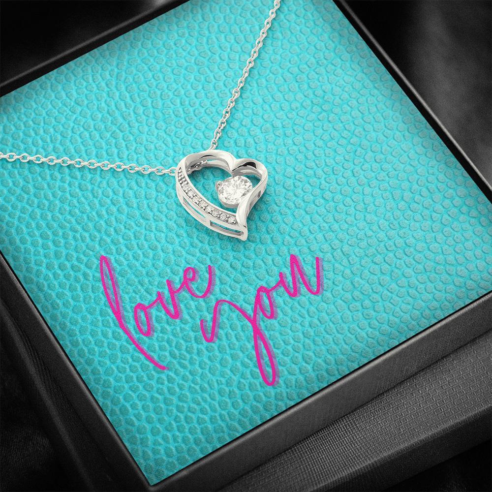 Forever Love Necklace with Message Card - Love You | ACES 