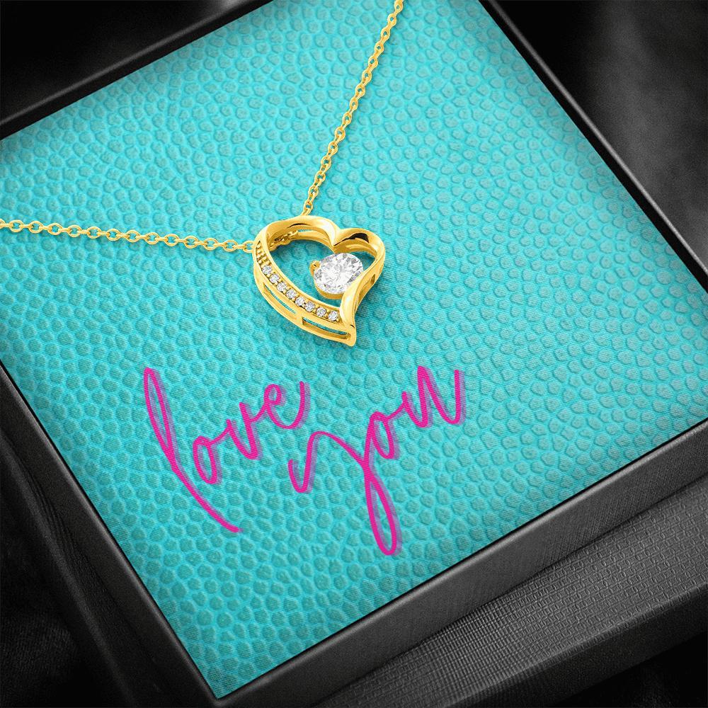 Forever Love Necklace with Message Card - Love You | ACES 