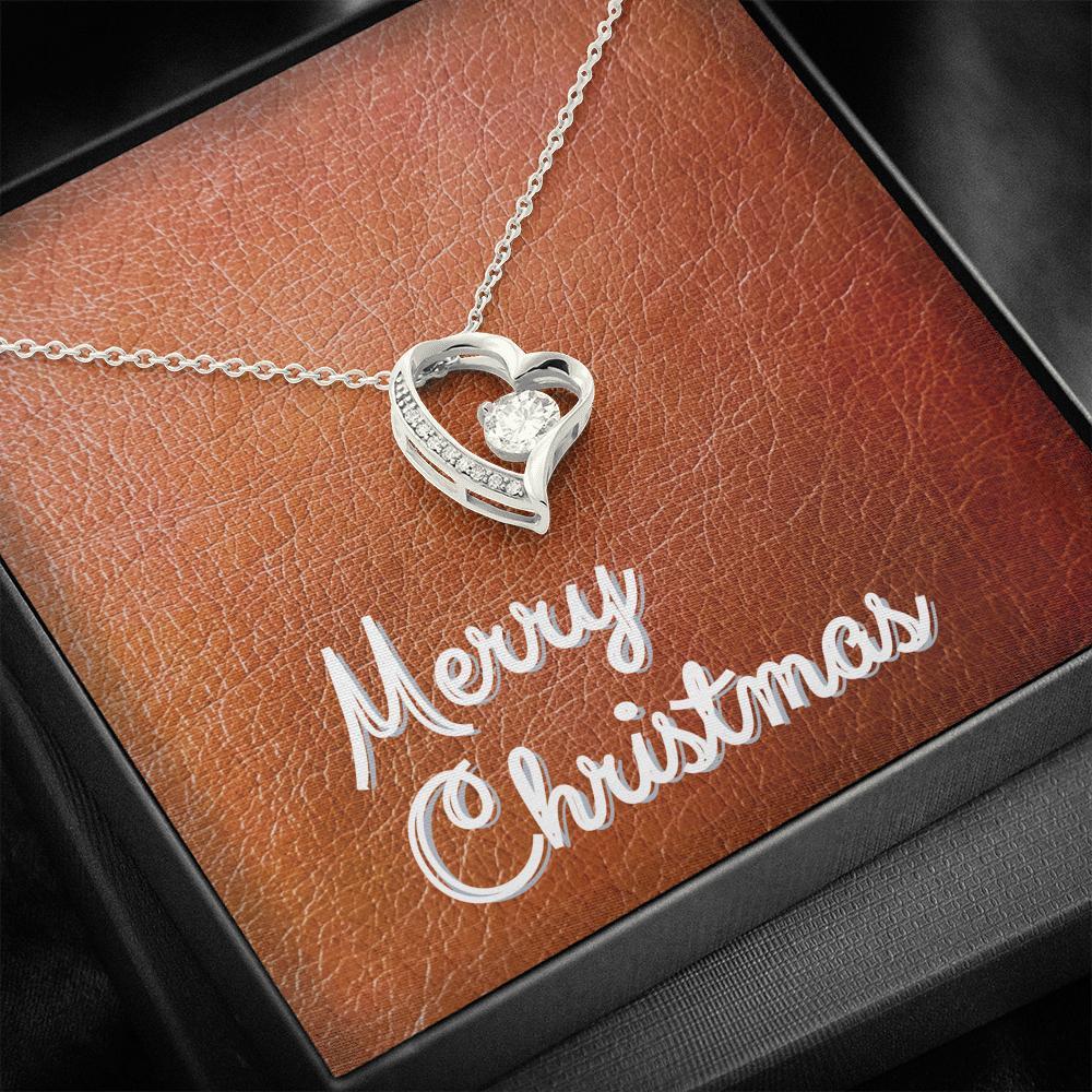 Forever Love Necklace with Message Card (Merry Christmas) | 
