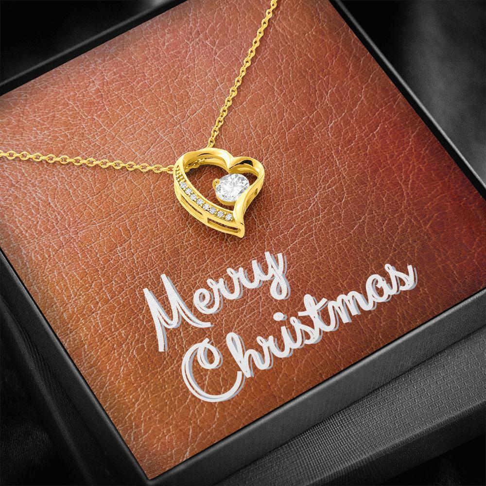 Forever Love Necklace with Message Card (Merry Christmas) | 