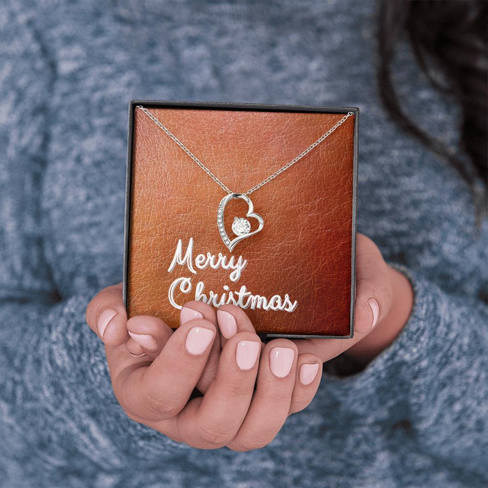 Forever Love Necklace with Message Card (Merry Christmas) | 