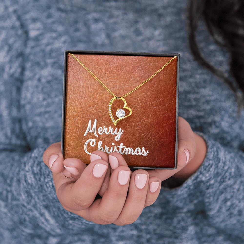 Forever Love Necklace with Message Card (Merry Christmas) | 