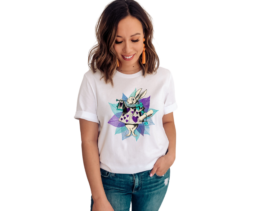Graphic Tee - Alice in Wonderland Gifts #25 Purple Series | 