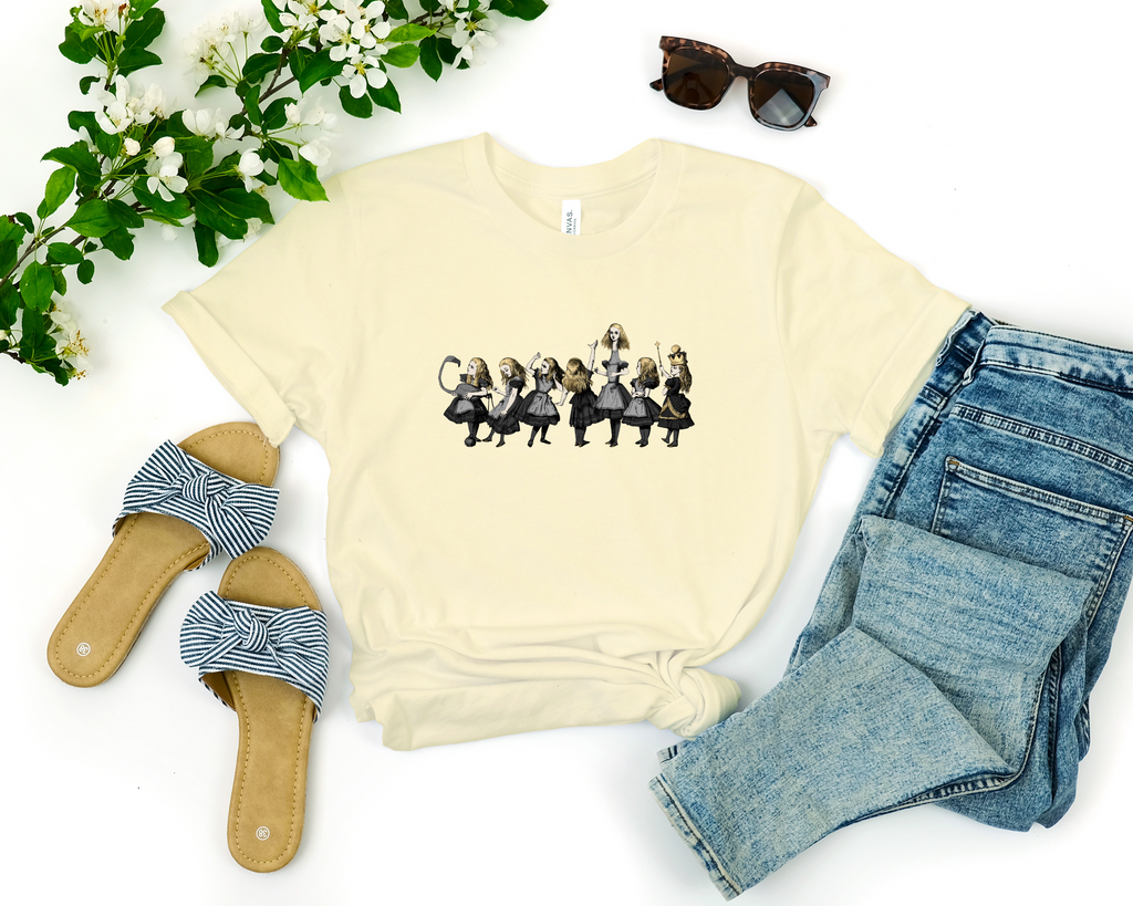 Graphic Tee - Alice in Wonderland Gifts #61 Gray Series | 