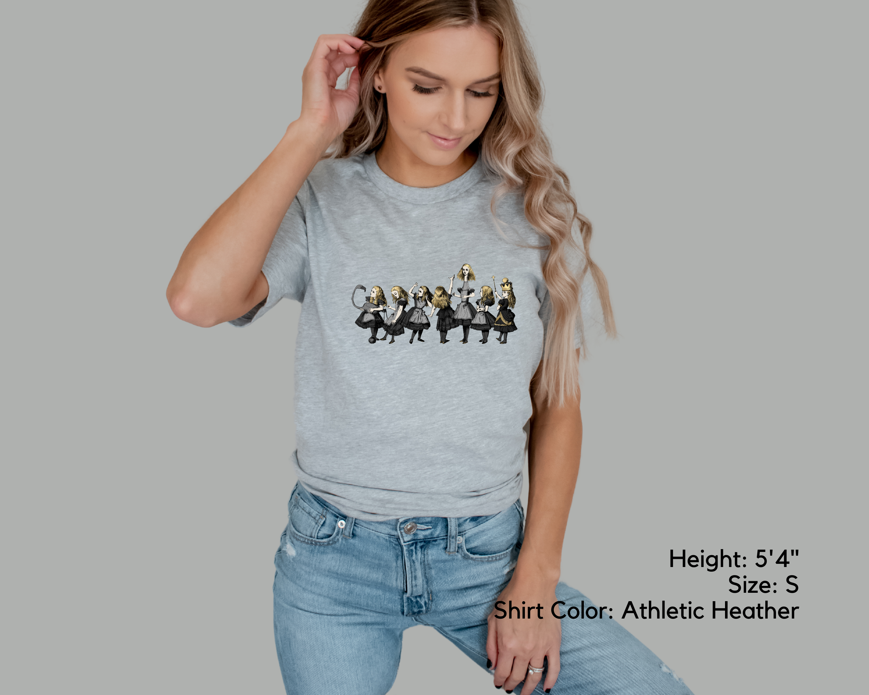 Graphic Tee - Alice in Wonderland Gifts #61 Gray Series | 