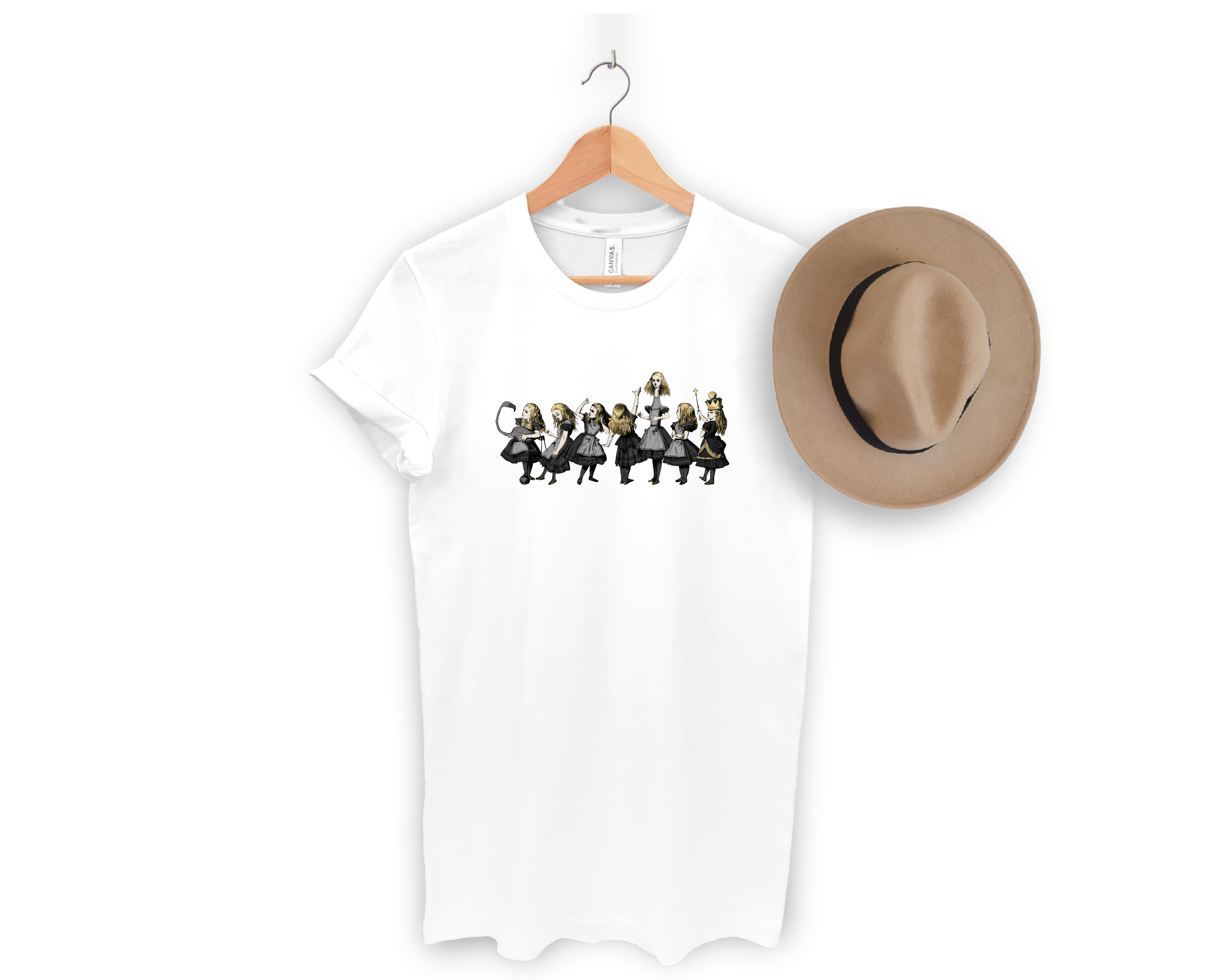 Graphic Tee - Alice in Wonderland Gifts #61 Gray Series | 