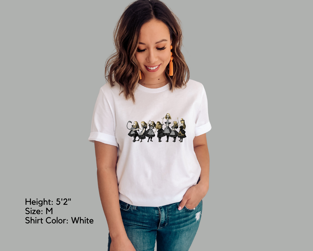 Graphic Tee - Alice in Wonderland Gifts #61 Gray Series | 