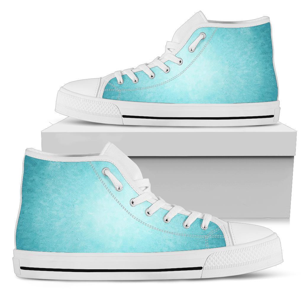 High Top Sneakers - A Touch of Teal | Custom High Top Shoes 