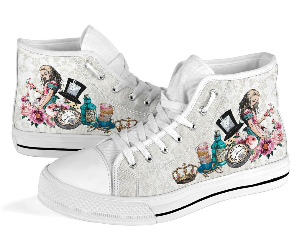 High Top Sneakers - Alice in Wonderland Gifts #101 Colorful 