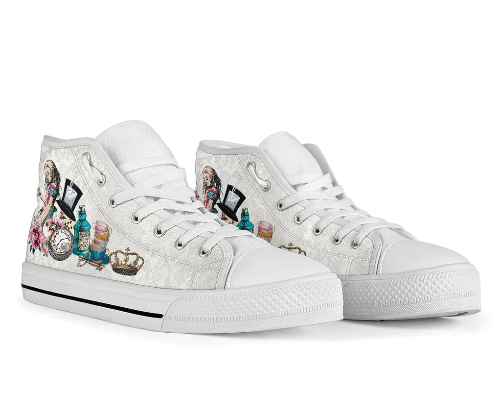 High Top Sneakers - Alice in Wonderland Gifts #101 Colorful 