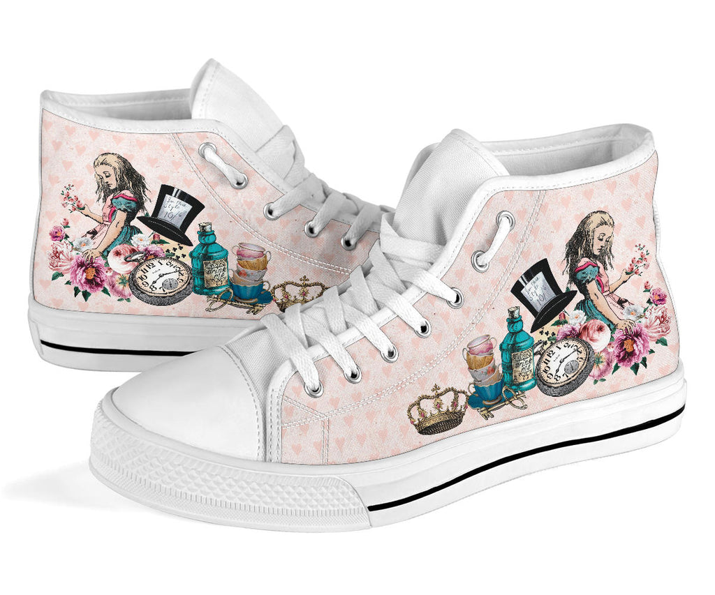 High Top Sneakers - Alice in Wonderland Gifts #102 Colorful 